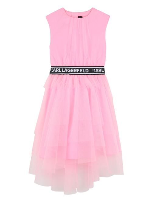 Abito bambina Karl Lagerfeld rosa Karl Lagerfeld Kids | Z31147462